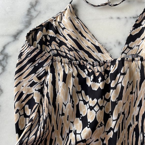 Chelsea Flower Printed Silk Halter Tank - Picture 12 of 14